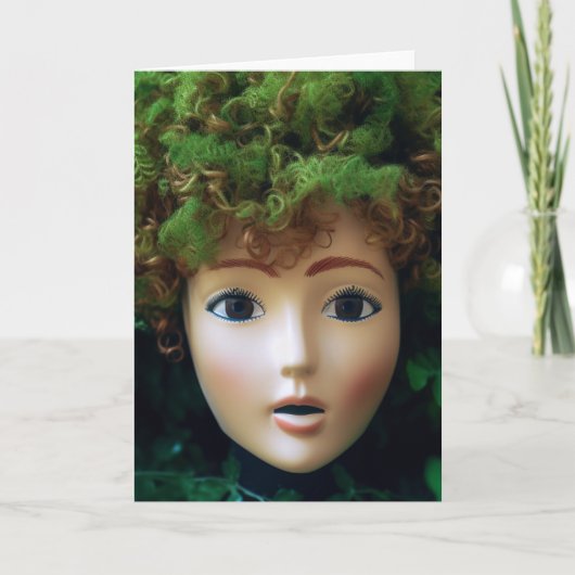 Doll Head Mossy Alle gelegenheden Groet Kaart (Voorkant)