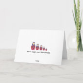 Doll ~ het Nestelen/Babushka van Rus van Kaart (Achterkant)