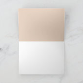 doll in beige Wenskaart met lepel - blanco Kaart (Binnen)