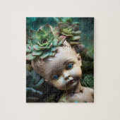 Doll in de Succulent Garden Uniek Legpuzzel (Verticaal)