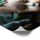 Doll in de Succulente tuin Poster (Hoek)