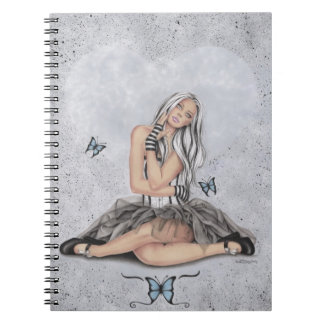 Doll in hart Butterfly-laptop Notitieboek