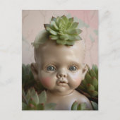 Doll in het Briefkaart Succulente Planten (Voorkant)