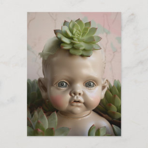 Doll in het Briefkaart Succulente Planten