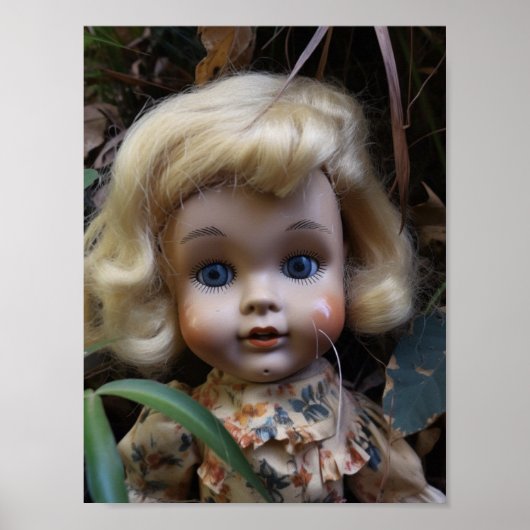 Doll in het Briefkaart Yard Poster (Voorkant)