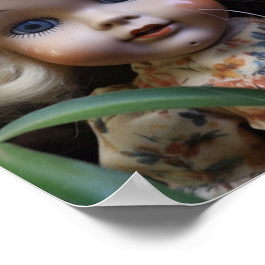 Doll in het Briefkaart Yard Poster (Hoek)