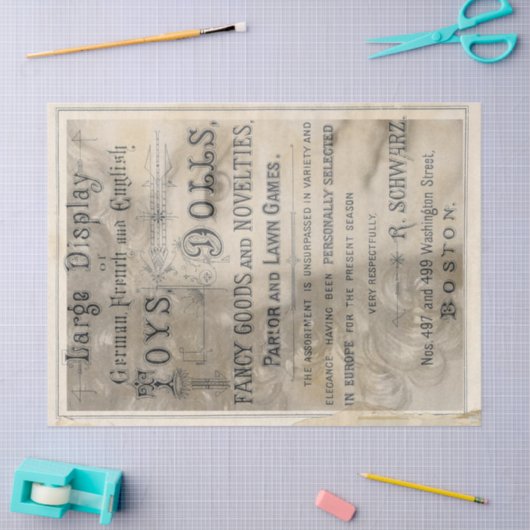 Doll-kerstontkoppelpapier Tissuepapier (Craft)