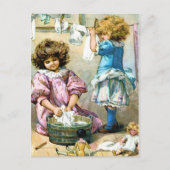 Doll Laundry Day Briefkaart (Voorkant)