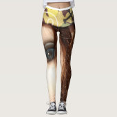 Doll Leggings-Doll Face Unieke Mode Leggings (Voorkant)