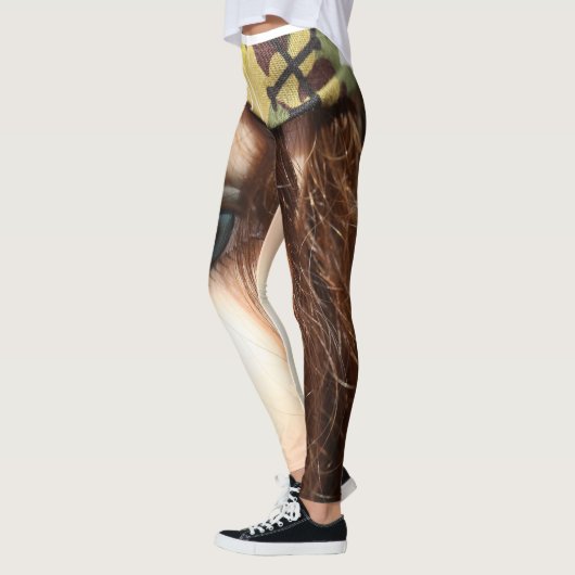 Doll Leggings-Doll Face Unieke Mode Leggings (Links)