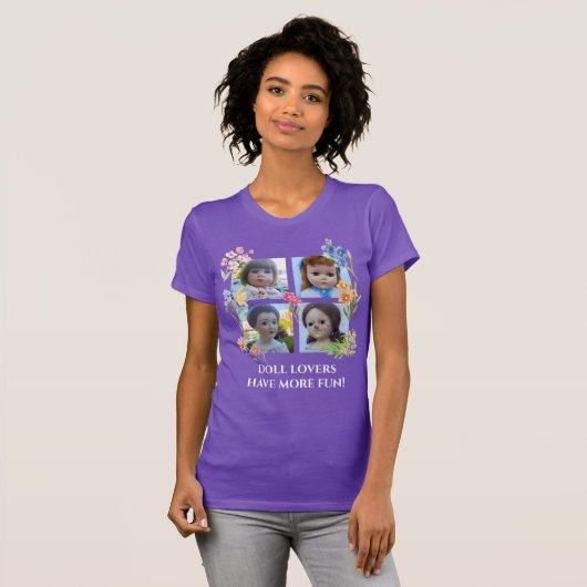 Doll liefhebbers hebben meer plezier vier vierkant t-shirt (Voorkant volledig)