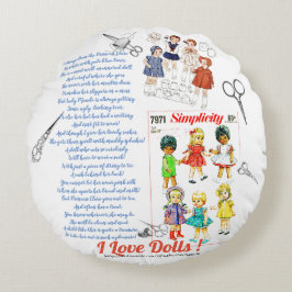"Doll Maker" Rond Kussen