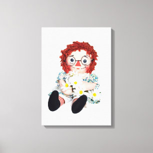 doll met deisies canvas afdruk