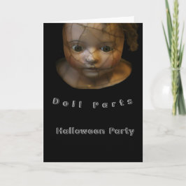 Doll Parts spookt door Halloween Kaart