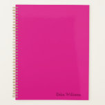 Doll Pink Aangepaste naam Planner<br><div class="desc">Superschattige vaste pop-roze planner.  naam. Ideaal voor werk,  school of thuis! Coördinerende producten zijn te vinden in mijn winkel onder Doll collectie.</div>