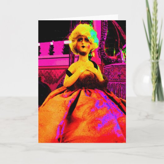  Doll Pop Art Kaart (Voorkant)