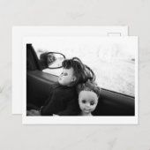 Doll Portrait - Dolls in a car Briefkaart (Voorkant / Achterkant)