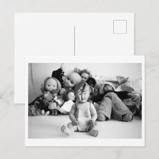 Doll Portrait - Open minded doll Briefkaart (Voorkant / Achterkant)