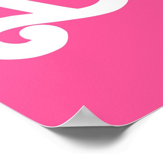 Doll Roze Bachelorette Party Foto Prop Poster (Hoek)