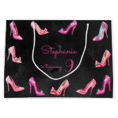 Doll roze hoge hak schoenen meisje verjaardagsfees groot cadeauzakje (Voorkant)