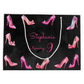 Doll roze hoge hak schoenen meisje verjaardagsfees groot cadeauzakje (Achterkant)