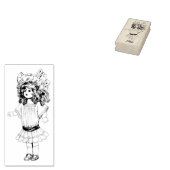  Doll Rubber Kunststempel Rubberstempel (Gestempeld)