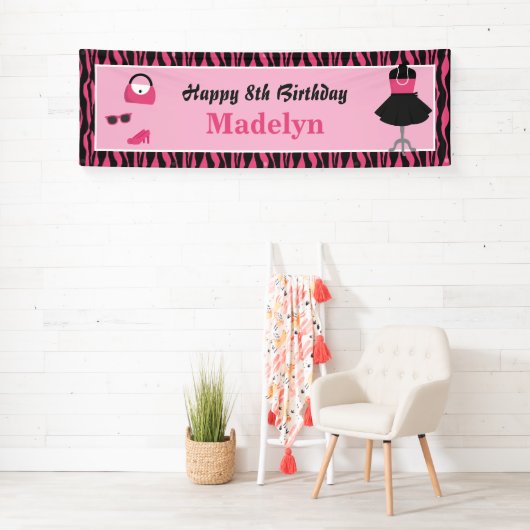 Doll Up Mode Show Meisjes Verjaardagsfeestje Banne Spandoek (Insitu)