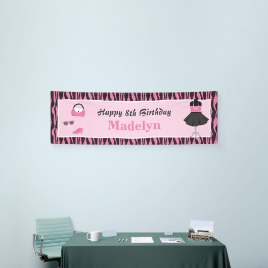 Doll Up Mode Show Meisjes Verjaardagsfeestje Banne Spandoek (Beurs)