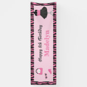 Doll Up Mode Show Meisjes Verjaardagsfeestje Banne Spandoek (Verticaal)