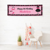 Doll Up Modeshow Meisjes Verjaardagsfeest Banner (Insitu)