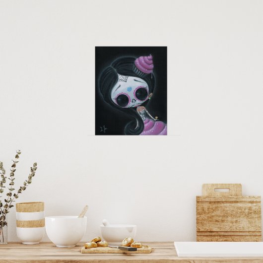 Doll van de dood poster (Keuken)