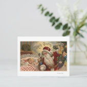 Doll van de Holding van de kerstman, het Meisje Feestdagenkaart (Staand voorkant)