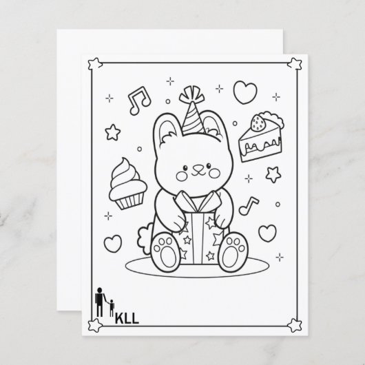 Doll verjaardagsgeschenk (Voorkant / Achterkant)