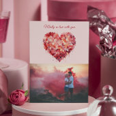 Doll verliefd | Bloemhart | Pasfoto Feestdagenkaart