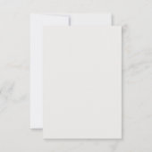 Doll verliefd zwart en wit bedankkaartjes bedankkaart (Achterkant)