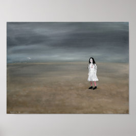 "Doll without her Ship" van Christiane Cegavske Poster