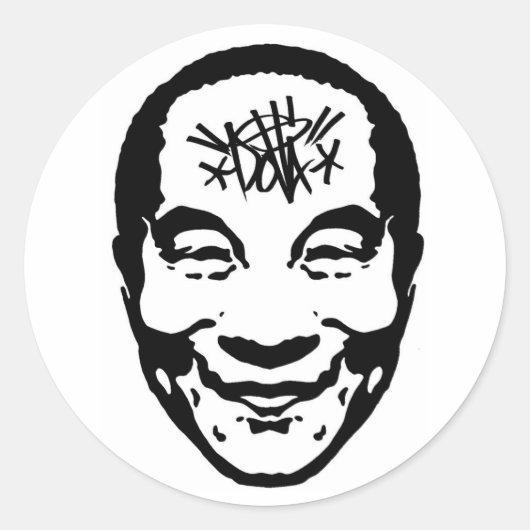 Dolla Lama Ronde Sticker (Voorkant)