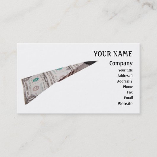 Dollair dart visitekaartje (Voorkant)