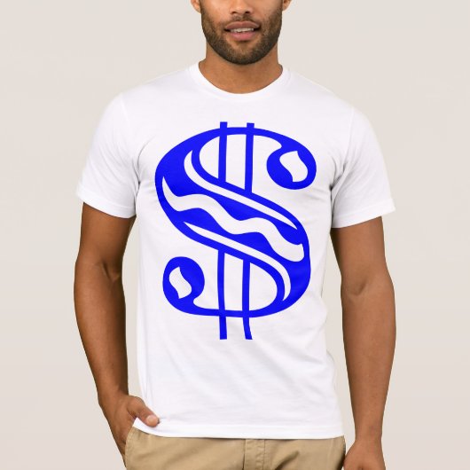 Dollair Sign - Blauw T-shirt (Voorkant)