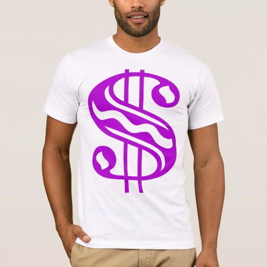 Dollair Sign - Paars T-shirt (Voorkant)