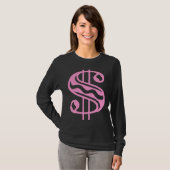 Dollair Sign - Roze T-shirt (Voorkant volledig)