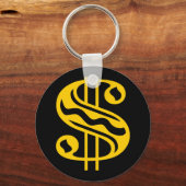 Dollar — Amber Sleutelhanger (Voorkant)