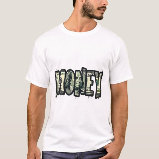 Dollar Biljet Geld Kunst T-shirt (Voorkant)