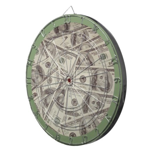 Dollar Bill Dartboard Dartbord (Voorkant Rechts)