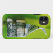 Dollar bill origami Elephant on Green background Case-Mate iPhone Case (Achterkant (horizontaal))