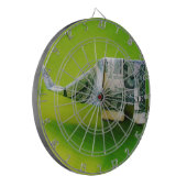 Dollar bill origami Elephant on Green background Dartbord (Voorkant Links)