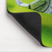 Dollar bill origami Elephant on Green background Muismat (Hoek)