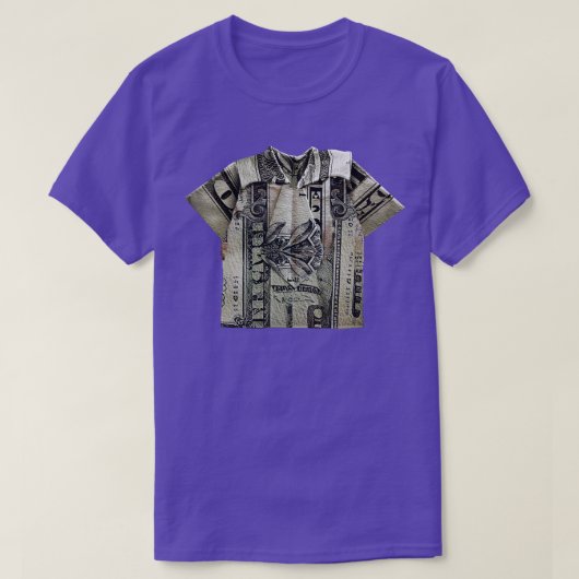 Dollar Bill Origami en Stropdas T-shirt (Design voorkant)