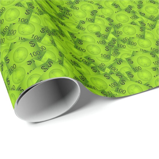 Dollar Bill Wrapping Paper Cadeaupapier (Rol Hoek)
