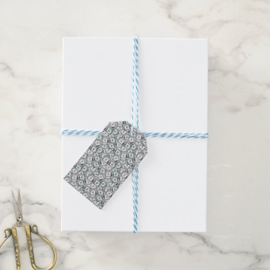 Dollar Bills Cadeaulabel (Met Touw)
